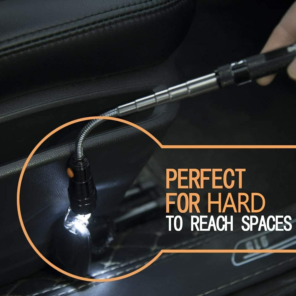 VIBELITE Magnet 3 LED Magnetic Pickup tool Telescoping Flexible Extensible Le…