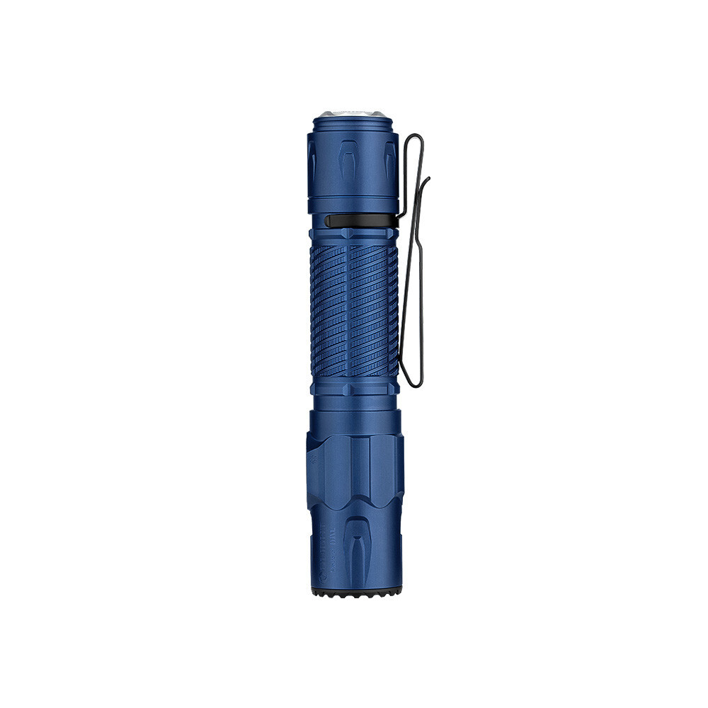 Olight Warrior Ultra Navy Blue Flashlight & Oclip Pro White Clip-On Light