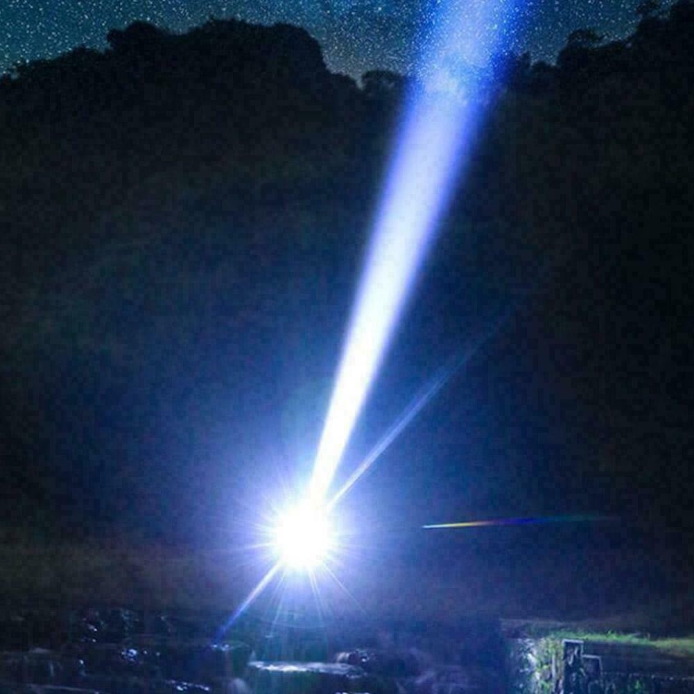 Super Bright 12000000LM 8 LED Flashlight USB Rechargeable Tactical lights Lot