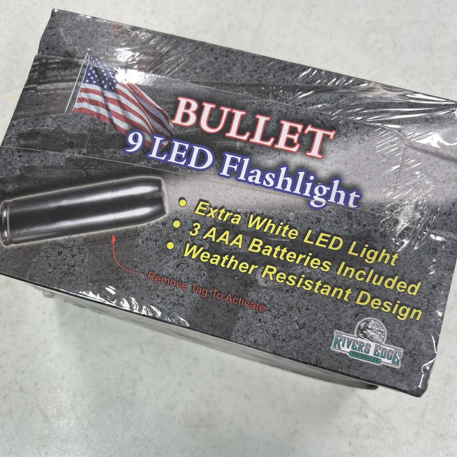 River Edge 9 Led Bullet Flashlights W Display Box “Resell”