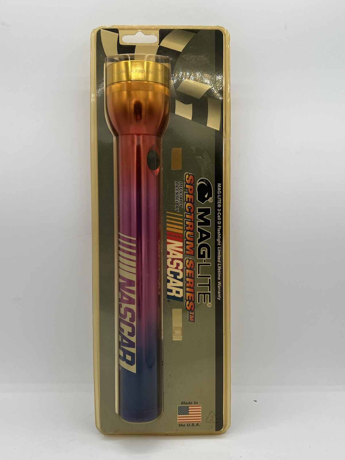 Mag-Lite Maglite Nascar 3D Flashlight Spectrum Series Rainbow 12.5″ RARE NIB