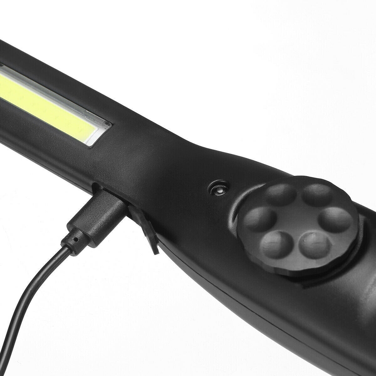 Rechargeable LED COB Slim Work Light Mechanic Flashlight Lamp Bar Camping Torch