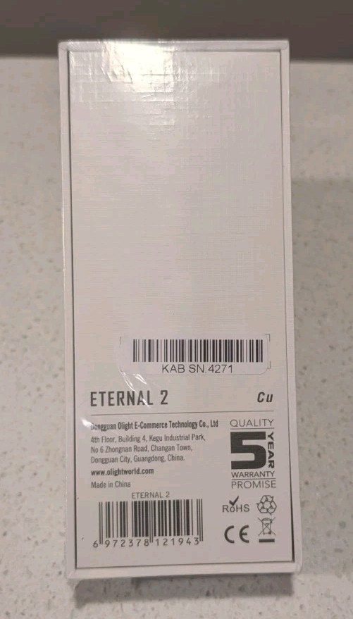 BNIB Rare Olight Warrior Mini Limited Eternal 2 Cu W/diffuser, end cap Copper