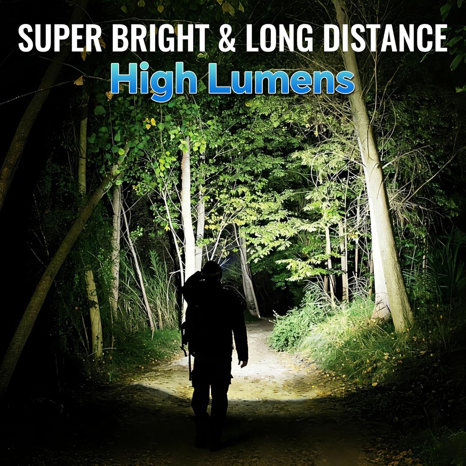 Rechargeable Flashlights High Lumens, 90,000 Lumens Super Bright LED Flashlig…