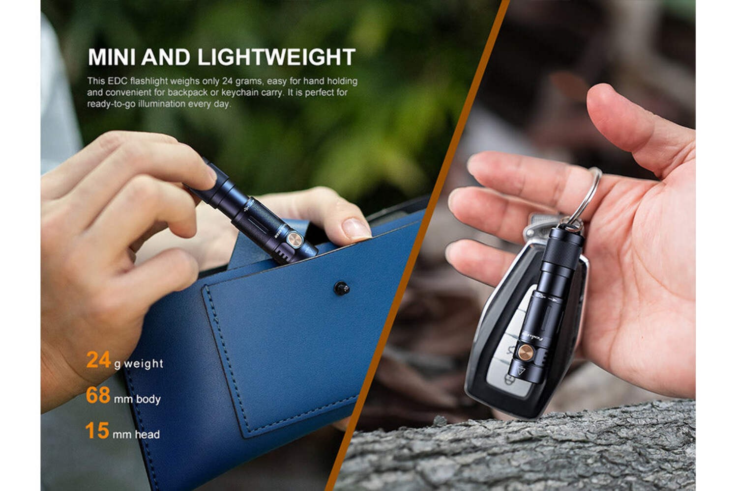 Fenix E05R Mini Keychain LED Flashlight – 400 Lumens